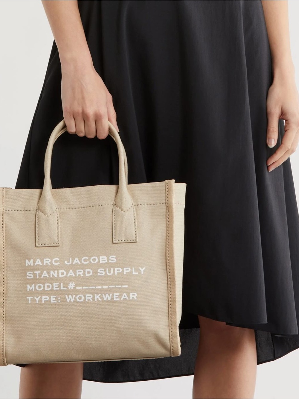 NWT Marc Jacobs Standard Supply Workwear Canvas Tote Bag - Beige